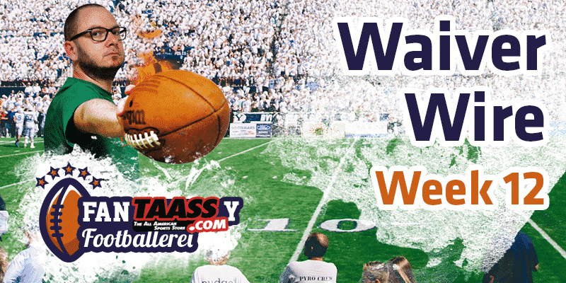 waiver wire week 12 waiver wire week 12