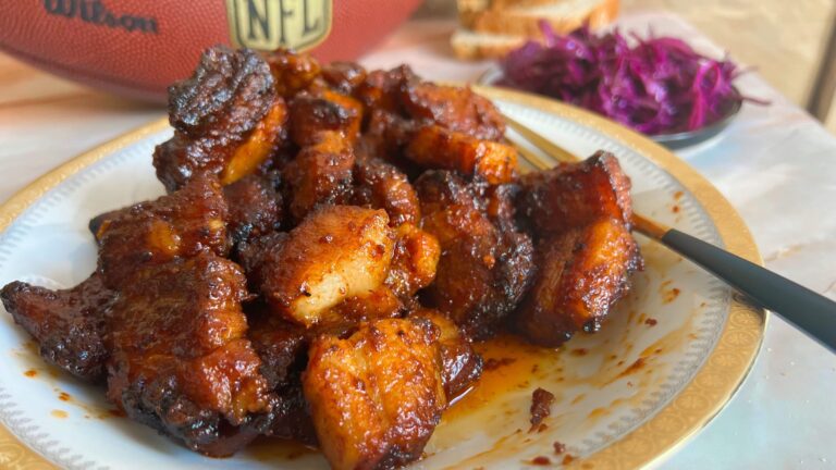 Burnt Ends vom Schweinebauch