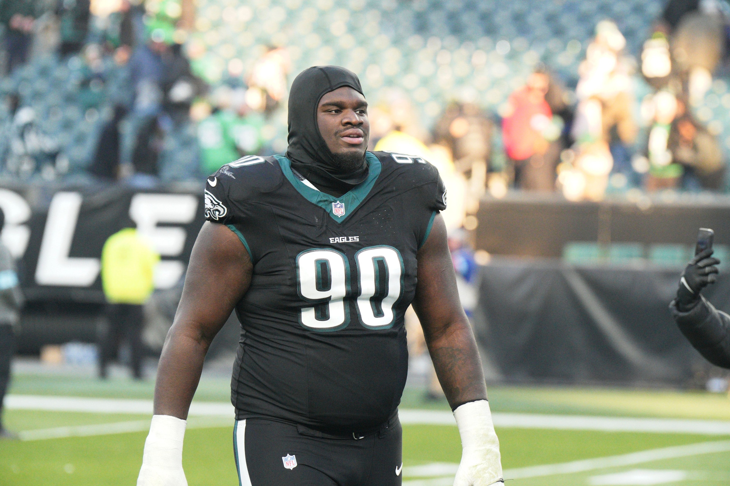 Defensive Tackle Jordan Davis von den Philadelphia Eagles im Spiel gegen die New York Giants