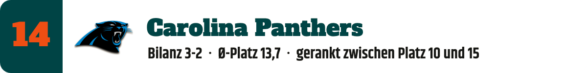 14. Carolina Panthers