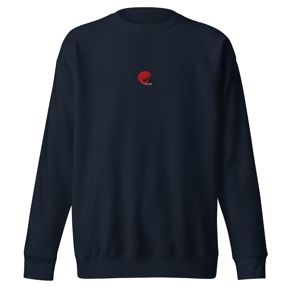 Helm-Icon Sweatshirt (gestickt) aus dem Footballerei-Shop